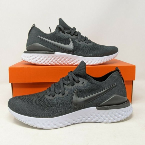 Nike Other - Nike Epic React Flyknit 2 Black Grey White Men's